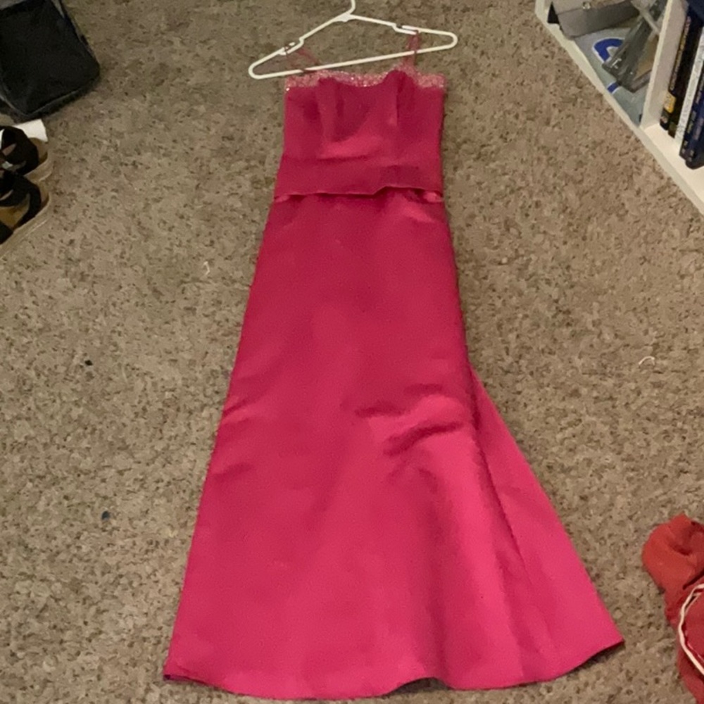 Hot Pink Prom Dress Size 4